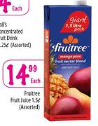 Fruitree Fruit Juice Assorted-1.5Ltr Each