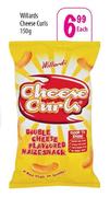 Willards Cheese Curls-150gm