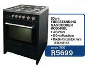 Kelvinator Freestanding Gas Cooker-60cm(KC6640BL)
