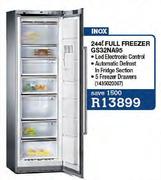 Siemens Inox Full Freezer-244Ltr(GS32NA95)