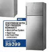 Bosch Inox Fridge With Top Freezer-278Ltr(KDN40A73)