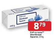PnP No Name Shortbread Squares - 200g