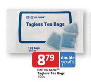 PnP No Name Tagless Tea Bags - 100's