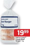 Pnp No Name Frozen Beef Burger-1kg