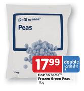 Pnp No Name Frozen Green Peas-1kg