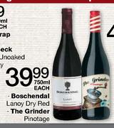 Boschendal Lanoy Dry Red/The Grinder Pinotage-750ml Each