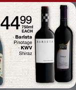 Barista Pinotage/KWV Shiraz-750ml Each