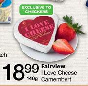 Fairview I Love Cheese Camembert-140g Each