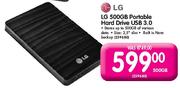 LG Portable Hard Drive USB 3.0-500GB