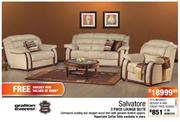 Grafton Everest Salvatore 3 Piece Lounge Suite + Free Shaggy Rug