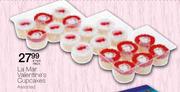 La Mar Valentine's Cupcakes Assorted-6's Per Pack
