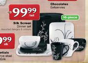 Silk Screen Dinner Set Per Set