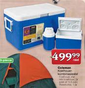 Coleman Koelhouer Kombinasiestel(koelhouer-45L,Mini Koelhouer-2L,Waterbottel-1.5Ltr) Per Stel  