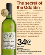 Odd Bins Bin 230 Sauvignon Blanc-750ml