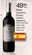 Rioja Faustino Rivero Ulecia Reserva - 750ml