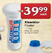 Kleenklor Floater - 1.5kg Each