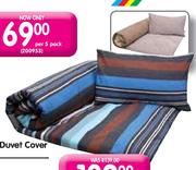 Montreal Or Faded Stripe Single Duvet Cover-Each