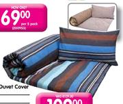 Montreal Or Faded Stripe Double Duvet Cover-Each