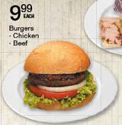 Chicken Burgers Each