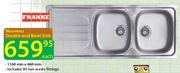 Franke Nouveau Double-End Bowl Sink-Each