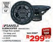 Sansui 12" 1200W Subwoofer(SBW1202/1204)-Each