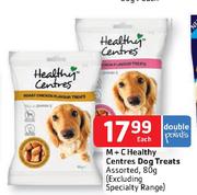 M + C Healthy Centres Dog Treats Assorted-80g Each