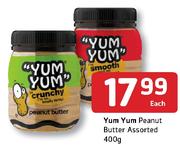 Yum Yum Peanut Butter Assorted-400g Each