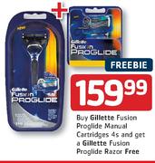 Gillette Fusion Proglide Manual Cartridges-4's