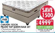 Sealy Carlton Pillow Top Queen Base Set-152cm