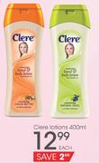 Clere Lotions-400ml Each