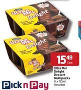 Ultra Mel Delight Dessert Multipacks-4 x 125ml