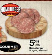 Hameburger Burgers Assorted-Per 100g