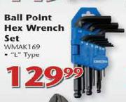 Worksman Ball Point Hex Wrench Set