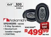 Nakamichi 6 x 9" Speakers 500W (NSE953)-Per Pair