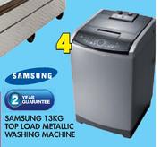 Samsung 13kg Top Load Metallic Washing Machine