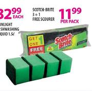 Scotch-Brite 3 + 1 Free Scourer-Per Pack