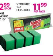Scotch-Brite 3+1 Free Scourer -Per Pack