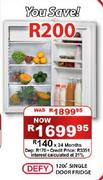 Defy Single Door Fridge-120Ltr