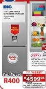 KIC Combi Fridge With Water Dispenser-314Ltr
