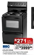 KIC 4 Plate Stove