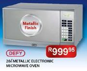 Defy Metallic Electronic Microwave Oven-28Ltr