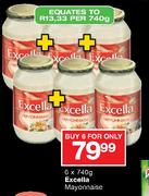 Excella Mayonnaise-6 x 740gm