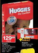 Huggies Dry Comfort Disposable Nappies Maxi 4-68's Per Pack