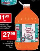 House Brand Cordial Concentrate Assorted Each-5L