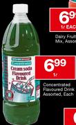 House Brand Concentrated Flavoured Drink Assorted Each-1L