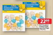 Pnp Hazelnut Praline Filled Speckled Eggs-120g Bag Each