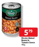 Rhodes Baked Beans In Tomato Sauce-400g