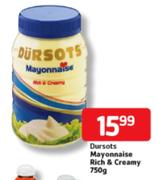 Dursots Mayonnaise Rich & Creamy-750g