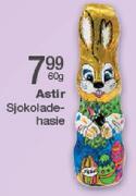 Astir Sjokoladehasie-60g