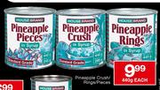 House Brand Pineapple Crush/Rings/Pieces-440g Each